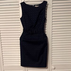 Banana Republic Navy Textured Mini Dress size 4 NWOT